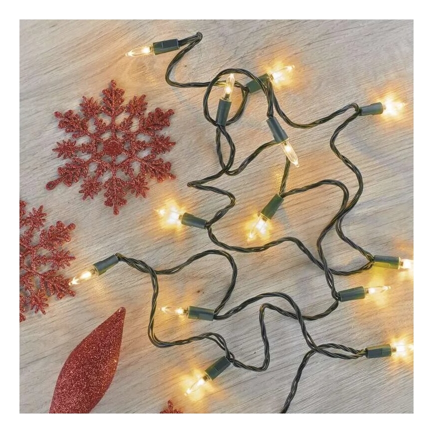 LED Εξωτερικό χριστουγεννιάτικο φωτιστικό αλυσίδα 150xLED/27,35μ IP44 vintage