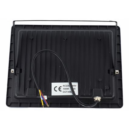 LED Εξωτερικός προβολέας LED/100W/230V 4500K IP65 μαύρος