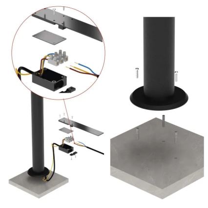 LED Εξωτερικού χώρου εύκαμπτο φωτιστικό NIKA LED/12,5W/230V IP44 50 cm