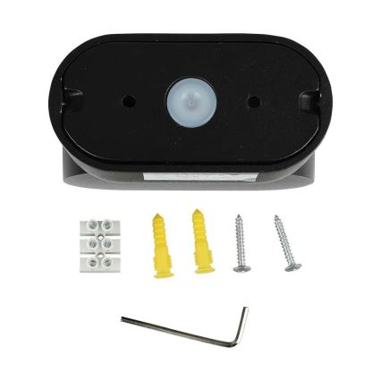 LED Εξωτερικού χώρου εύκαμπτο φωτιστικό τοίχου LED/5W/230V 4000K IP65 μαύρο