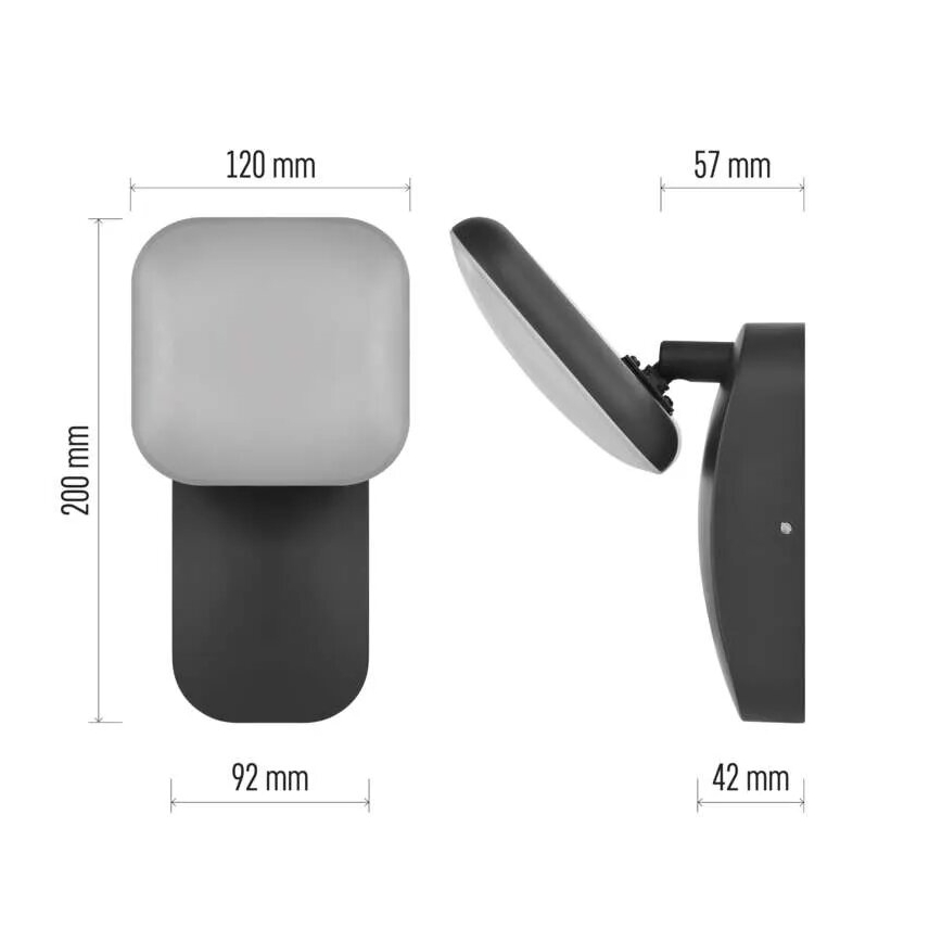 LED Εξωτερικού χώρου εύκαμπτο φωτιστικό τοίχου NIKA LED/12,5W/230V IP44