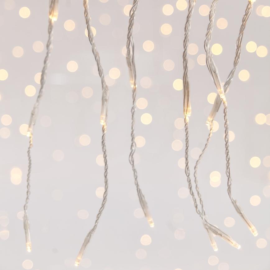 LED Εξωτερικού χώρου Χριστουγεννιάτικα λαμπάκια κουρτίνα CURTAIN 360xLED/3,6W/230V 2x2 m IP44 θερμό λευκό