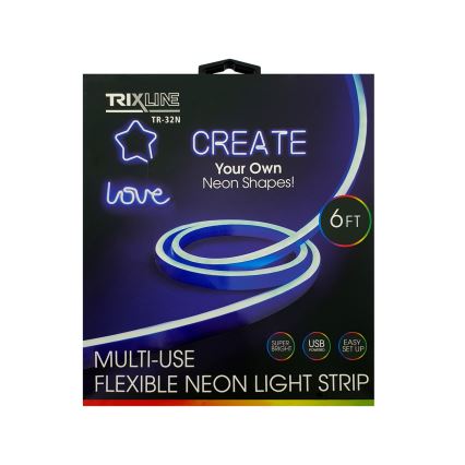 LED Εύκαμπτη ταινία NEON LED/5V USB 1,8 m μπλε