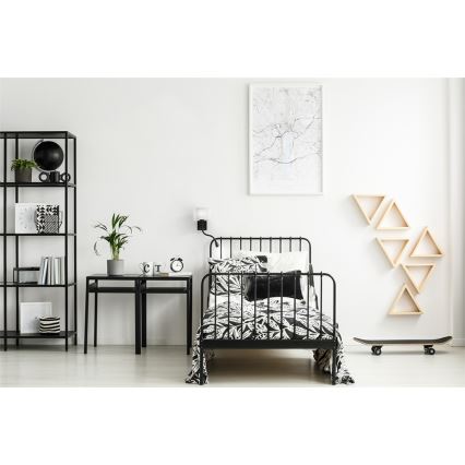 Ευέλικτο φωτιστικό LED POLO 1xE27/40W+LED/2W 230V μαύρο