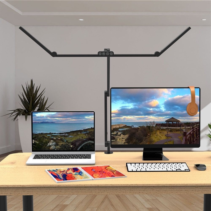 LED Ρυθμιζόμενο αφής ευέλικτο επιτραπέζιο φωτιστικό POINTIQ LED/36W/230V 3000-6500K CRI 92 μαύρο