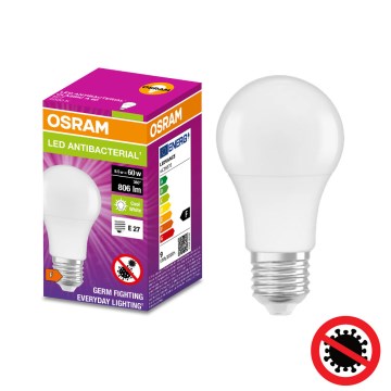LED Αντιβακτηριδιακός λαμπτήρας A60 E27/8,5W/230V 4000K - Osram