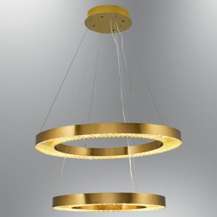 LED Αναρτώμενος φωτισμός JESI LED/140W/230V 3000K 100 cm μπρονζέ