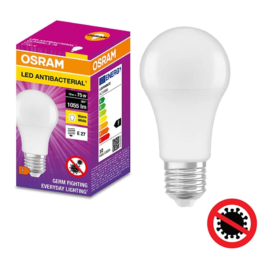 LED Αντιβακτηριδιακός λαμπτήρας A75 E27/10W/230V 2700K - Osram