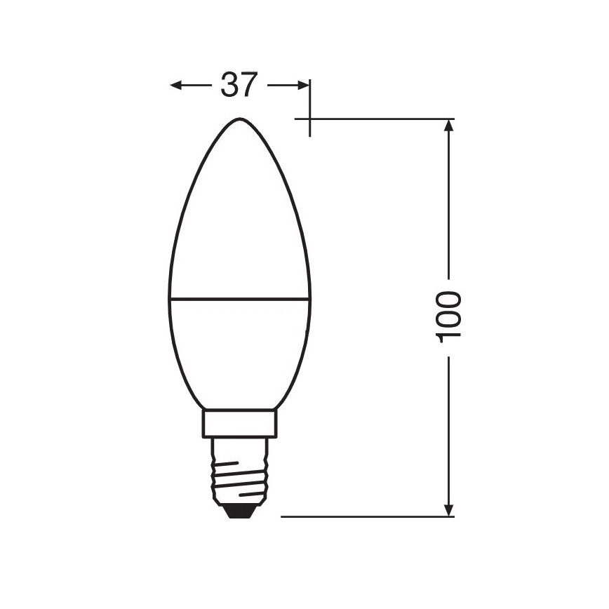 LED Αντιβακτηριδιακός λαμπτήρας B40 E14/4,9W/230V 4000K - Osram