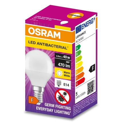 LED Αντιβακτηριδιακός λαμπτήρας P40 E14/4,9W/230V 2700K - Osram