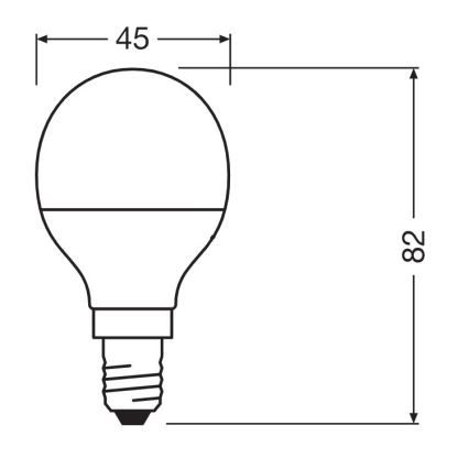 LED Αντιβακτηριδιακός λαμπτήρας P40 E14/4,9W/230V 2700K - Osram