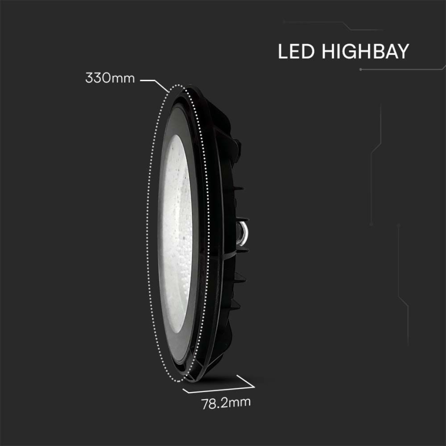 LED Βιομηχανικός Φωτισμός High Bay LED/200W/230V 6500K IP65