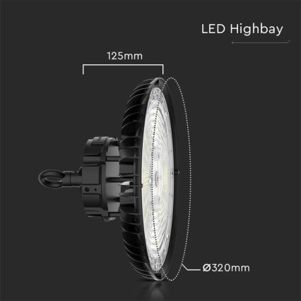 Βιομηχανικός φωτισμός LED High Bay LED/200W/230V 3000K/4000K/6000K IP65