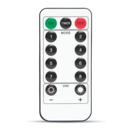 LED Διακοσμητικά λαμπάκια HALLOWEEN LED/5V/8 λειτουργίες ιστός αράχνης + τηλεχειριστήριο