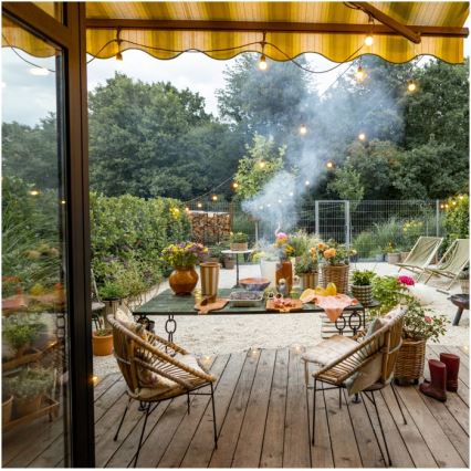 LED Διακοσμητικά λαμπάκια εξωτερικού χώρου BAJA ST64 20xE27/1W/230V 10,9m IP44 θερμό λευκό