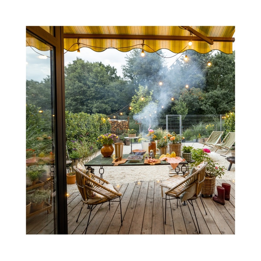 LED Διακοσμητικά λαμπάκια εξωτερικού χώρου BAJA ST64 20xE27/1W/230V 10,9m IP44 θερμό λευκό