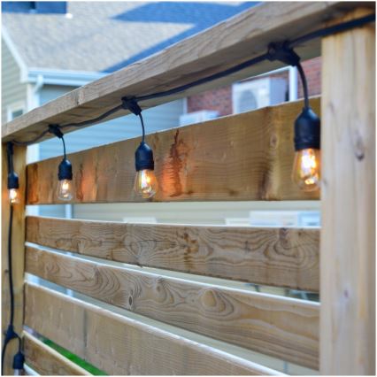 LED Διακοσμητικά λαμπάκια εξωτερικού χώρου BAJA ST64 20xE27/1W/230V 10,9m IP44 θερμό λευκό