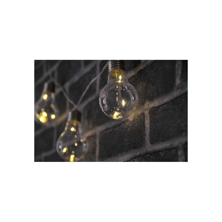 LED Διακοσμητική φωτεινή αλυσίδα SMOLDER 2,1 m 10xLED/2xAA