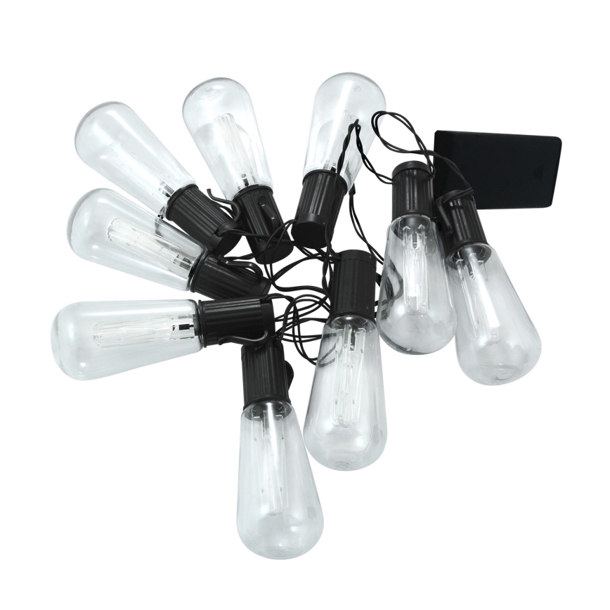 LED Διακοσμητική γιρλάντα EDISON 2,65 m 10xLED/2xAA