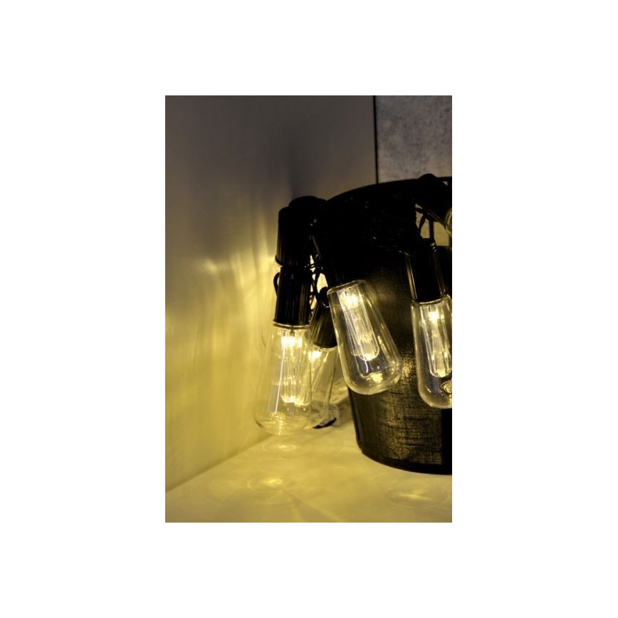 LED Διακοσμητική γιρλάντα EDISON 2,65 m 10xLED/2xAA