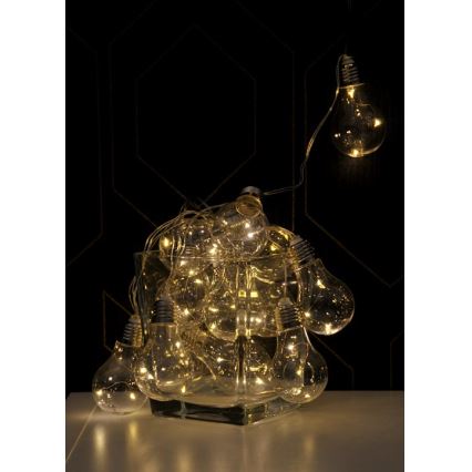 LED Διακοσμητική γιρλάντα SMOLDER 5,3 m 20xLED/2,7W/230V