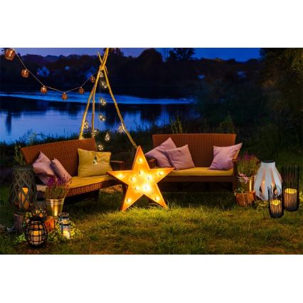 LED Διακοσμητική γιρλάντα SMOLDER 5,3 m 20xLED/2,7W/230V