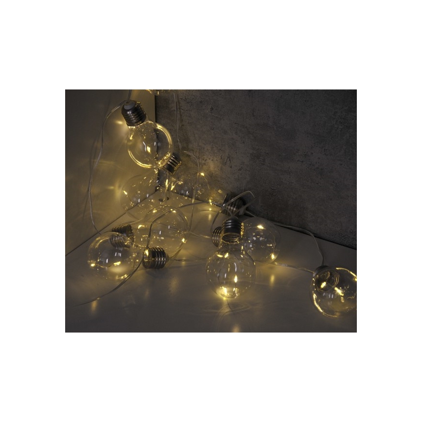 LED Διακοσμητική φωτεινή αλυσίδα SMOLDER 2,1 m 10xLED/2xAA