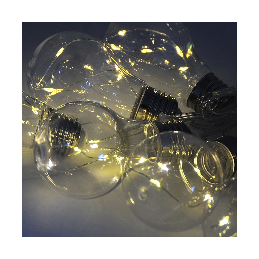 LED Διακοσμητική φωτεινή αλυσίδα SMOLDER 2,1 m 10xLED/2xAA