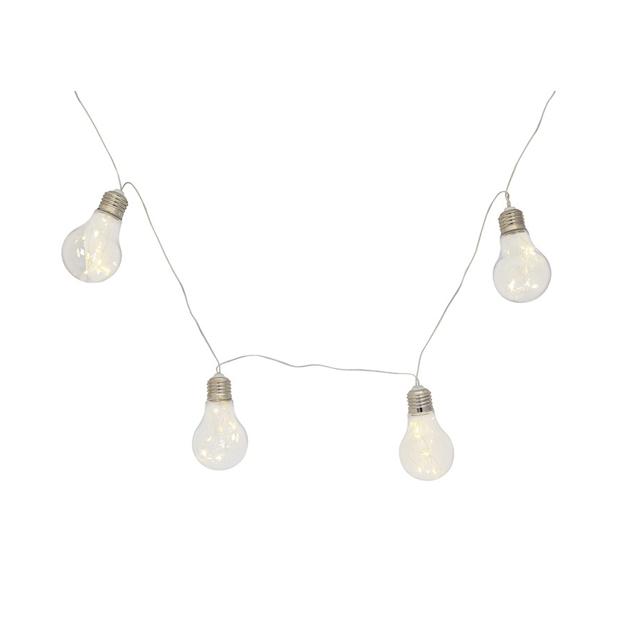 LED Διακοσμητική φωτεινή αλυσίδα SMOLDER 2,1 m 10xLED/2xAA