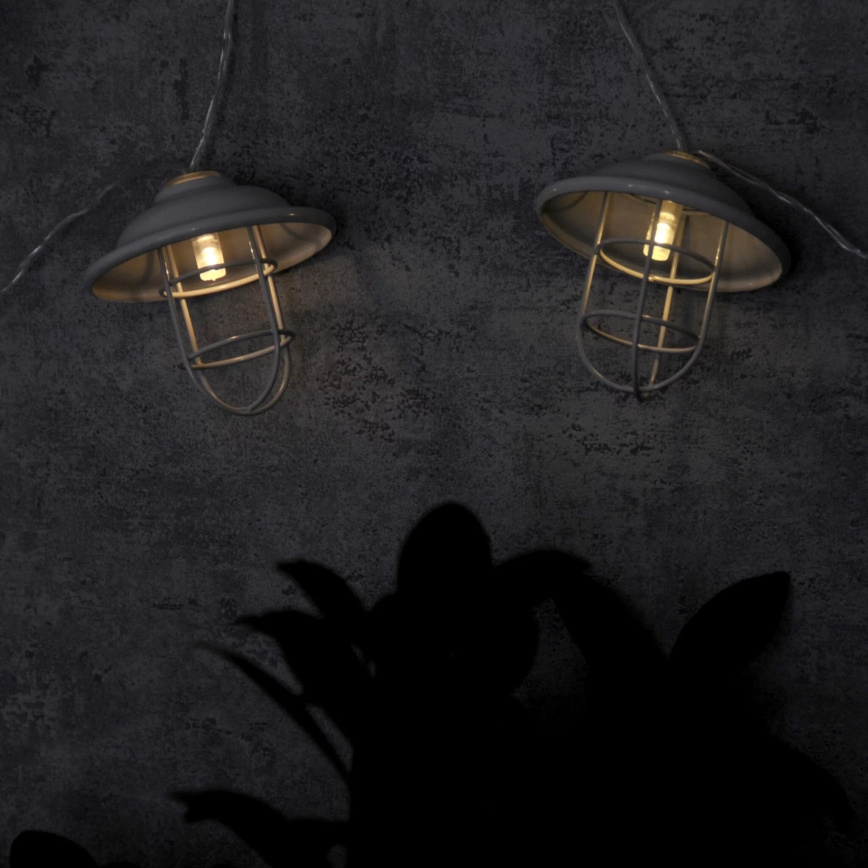 LED Διακοσμητικό φωτιστικό εξωτερικού χώρου LOFT 10xLED/2xAA