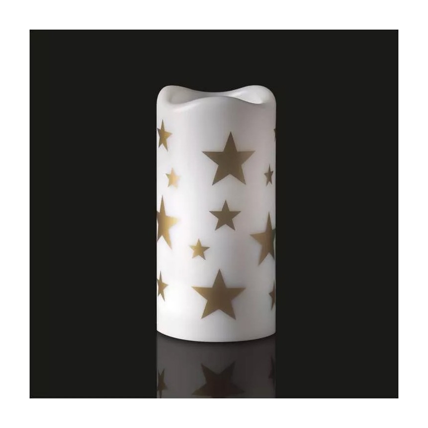 LED Διακοσμητικός projector LED/3xAAA stars θερμό λευκό