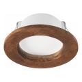 LED Ενσωματωμένο φωτιστικό WOODY SPOT LED/5,5W/230V 4000K κερασιά Ø 10 εκ.