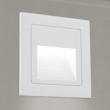 LED Εντοιχιζόμενο φωτιστικό LORO LED/2W/230V IP65 λευκό