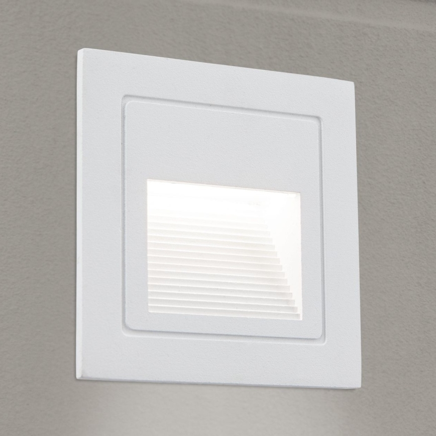LED Εντοιχιζόμενο φωτιστικό LORO LED/2W/230V IP65 λευκό