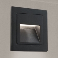 LED Εντοιχιζόμενο φωτιστικό LORO LED/2W/230V IP65 μαύρο