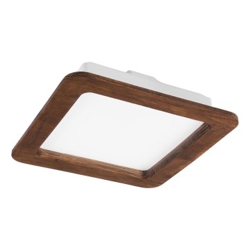 LED Εντοιχιζόμενο φωτιστικό WOODY SPOT LED/17W/230V 3000K κερασιά 18,5x18,5 εκ.