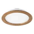 LED Εντοιχιζόμενο φωτιστικό WOODY SPOT LED/23,5W/230V 4000K καρυδιά ? 23,5 εκ.