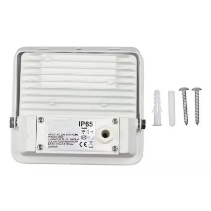 LED Έξυπνος dimmable RGB προβολέας LED/20W/230V IP65 λευκό