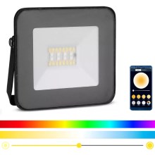 LED Έξυπνος ρυθμιζόμενος προβολέας RGB LED/20W/230V IP65 μαύρο