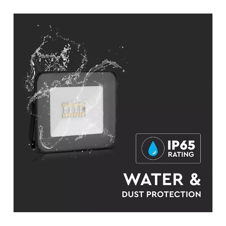 LED Έξυπνος ρυθμιζόμενος προβολέας RGB LED/20W/230V IP65 μαύρο