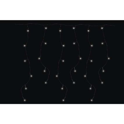 LED Εξωτερικά Χριστουγεννιάτικα λαμπάκια CHAIN 180xLED/8 λειτουργίες 8m IP44 ψυχρό λευκό