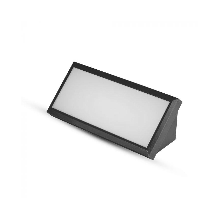 LED Εξωτερικό Επιτοίχιο Φωτιστικό LED/12W/230V 6400K IP65 μαύρο