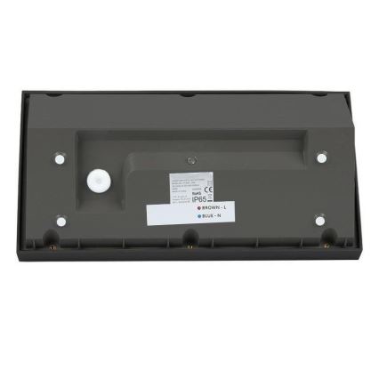 Εξωτερικό επιτοίχιο φωτιστικό LED/20W/230V 4000K IP65 μαύρο