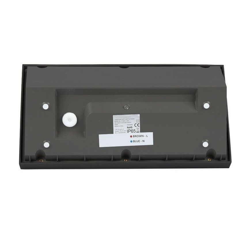Εξωτερικό επιτοίχιο φωτιστικό LED/20W/230V 4000K IP65 μαύρο