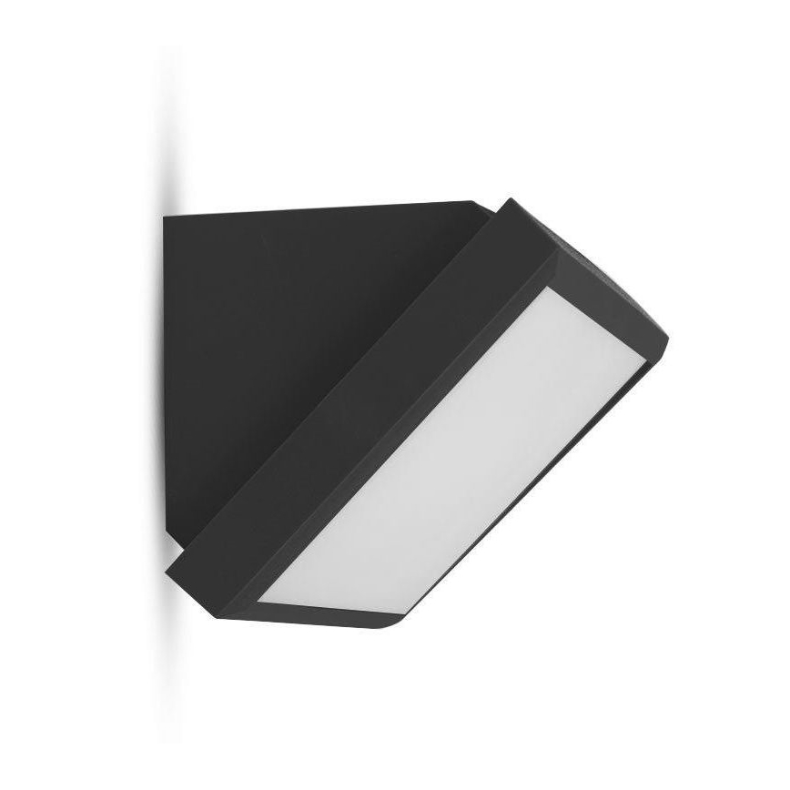 Εξωτερικό επιτοίχιο φωτιστικό LED/20W/230V 6400K IP65 μαύρο