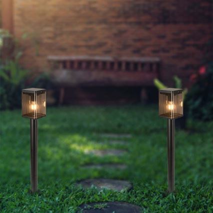 LED Εξωτερικό ηλιακό φωτιστικό με αισθητήρα LED/2,5W/3,7V 3000K IP54 2000 mAh μαύρο