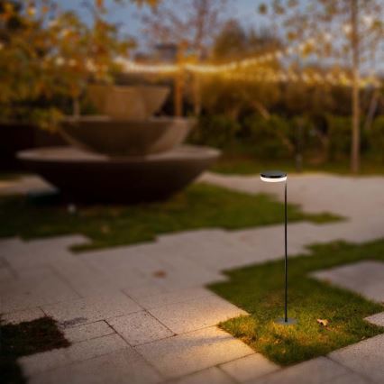 LED Εξωτερικό ηλιακό φωτιστικό LED/2W/3,7V 3000K IP54 2000 mAh μαύρο