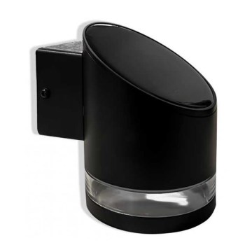 LED Εξωτερικό ηλιακό φωτιστικό τοίχου LED/1W/3,7V 3000K IP54 1200 mAh μαύρο