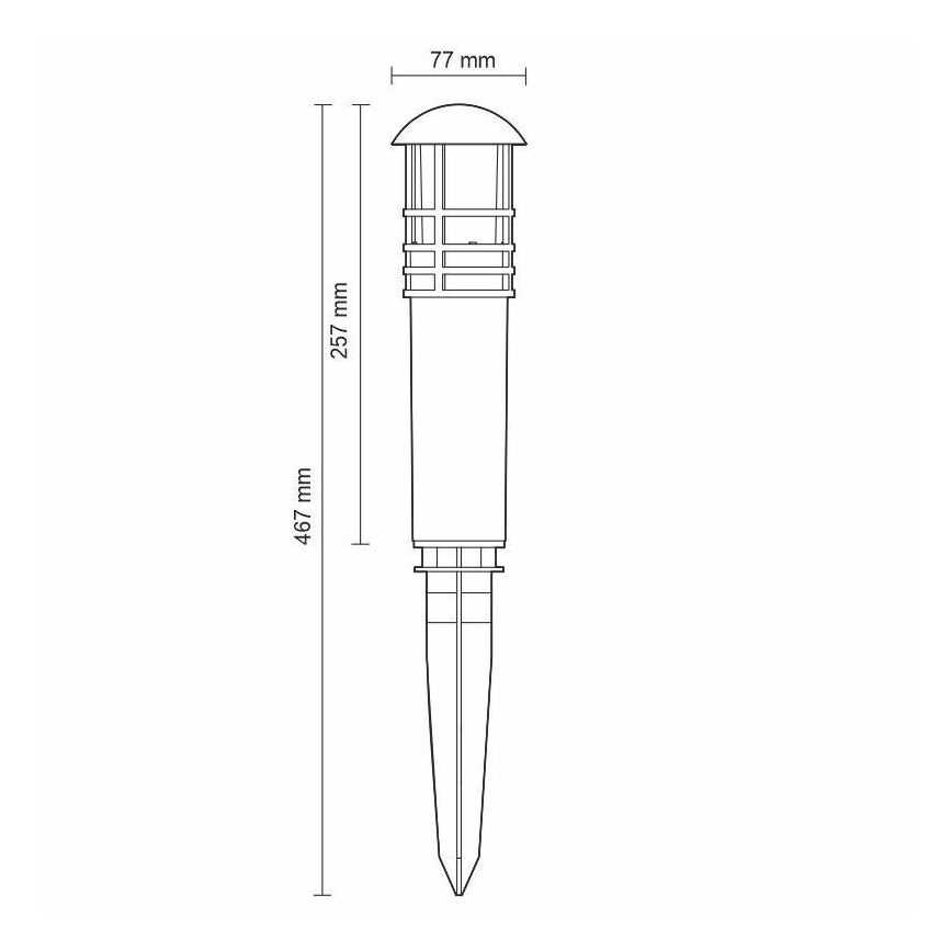 LED Εξωτερικό φωτιστικό LED/3W/230V 4000K IP65