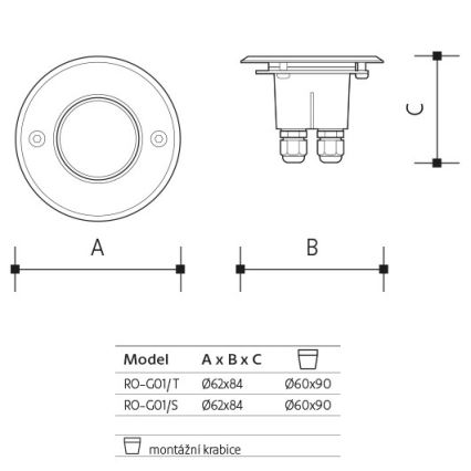 LED Εξωτερικό φωτιστικό δρόμου ROAD  LED/0,5W/230V IP67 3000K